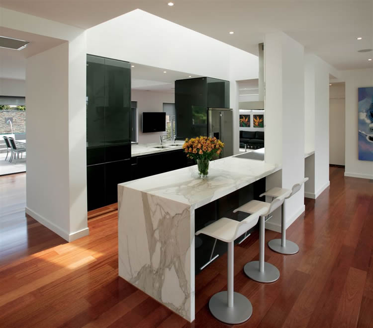 	Modern Mcguire minimalist kitchen with island