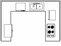 kitchen plan u